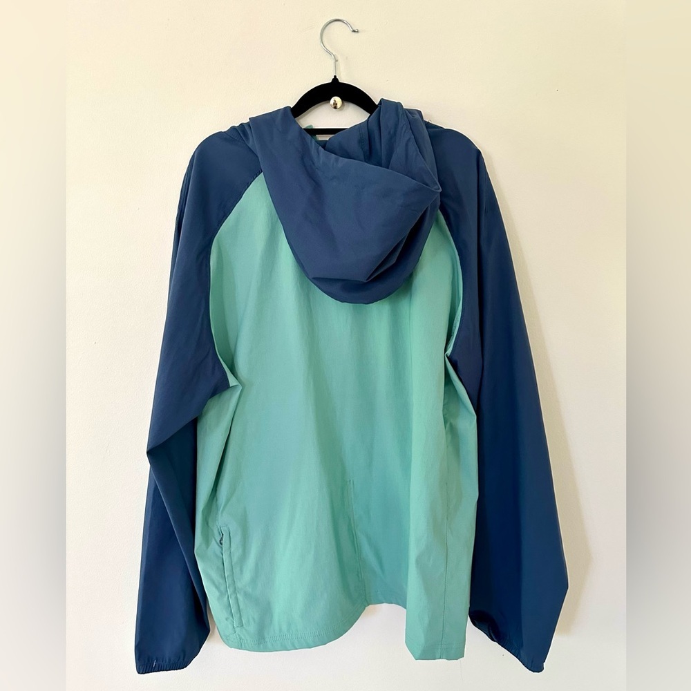 The North Face men’s Two-Tone Windbreaker Jacket - Teal & Navy NWT size L - Picture 4 of 9